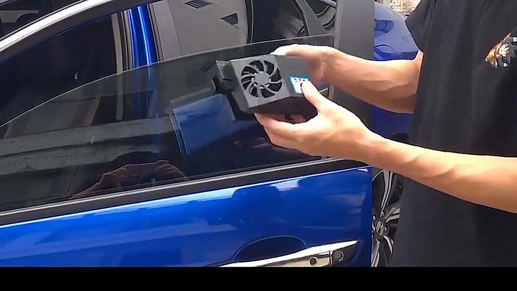 Car Fan Solar Window Sun Powered Car Auto Air Vent Cool Cooling System Radiator Fan Cooling Fan Energy Saving Car Styling Cooler