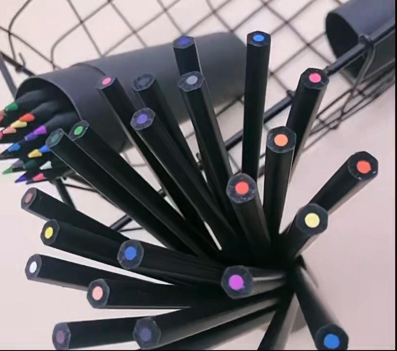 12 tk/komplekt Värviline visand Joonistuspliiats Art