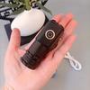 Mini LED Flashlight TYPE-C Rechargeable Portable EDC Torch with Magnetic Base 18350 Battery for Camping Emergency Outdoor