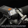 USB-Powered Bike Headlight with USB Rechargeable Lithium Battery 3-Mode (Bright/Dim/Strobe) Front Bike Light Quick-Attach Handlebar Mount