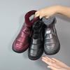 2024 Winter New Women's Cotton Shoes with Thick Velvet, Waterproof and Warm Mom's Shoes, High Top, Anti Slip, Versatile Outdoor Snow Boots