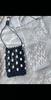 Yogodlns Modna torebka na telefon crossbody z wycięciami Ręcznie robiona Wszechstronna torebka z koralikami Codzienna Lekka torba na ramię dla kobiet