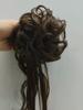 Unordentlicher Dutt Haarteil Wellig Lockig Synthetisch Hochsteckfrisur Chignon Fake Scrunchies Pferdeschwanzverlängerung für Damen Dunkelbraun