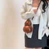 Damen Kürbisbeutel Modetrend Nischendesign Einfach Sonderform Persönlichkeit Einfache Schulter Umhängetasche