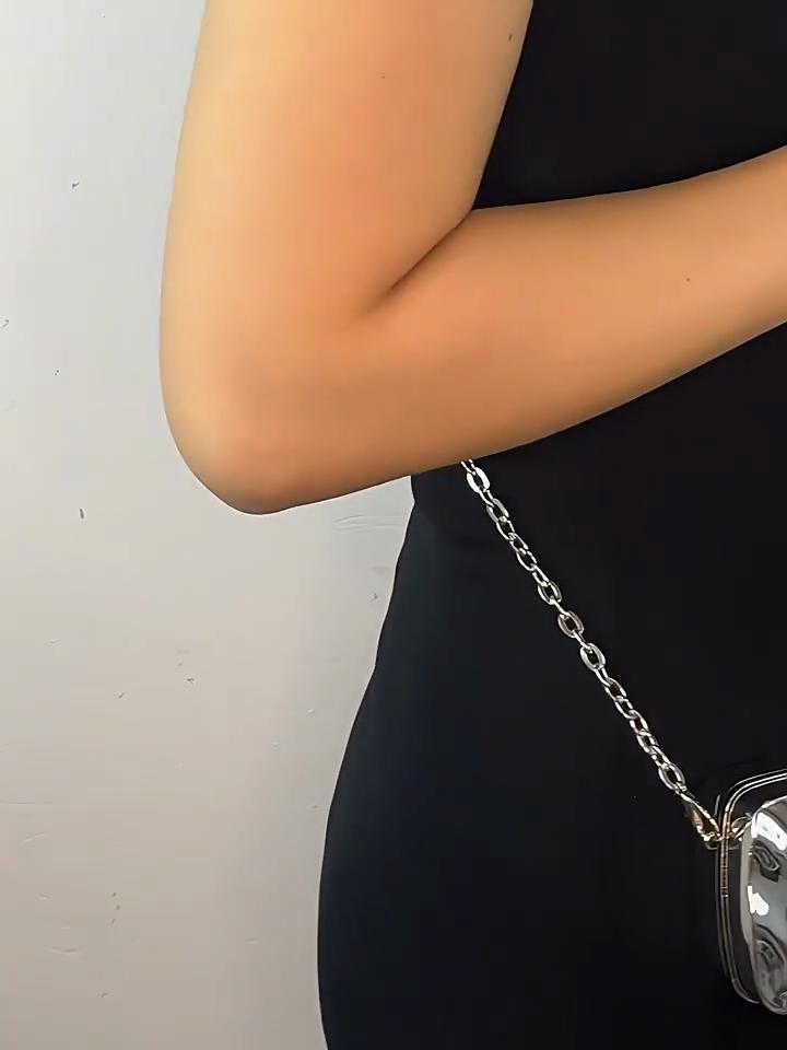 Mini Acrylic Bag For Women With Chain Strap And Box Shape For Daily Fashion