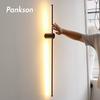 Modern LED Wall Lamps AC 96-260V Bedside Sconce Long Light Fixture Living Room For Home Decor Bathroom Indoor Lighting Luminaire