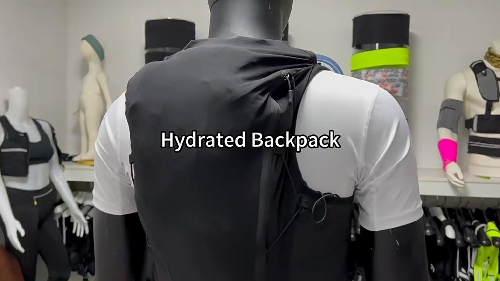 (S-2XL)Trail Running Ryggsekk 10L Ultralett hydreringsvestveske for utendørs trekking Fotturer Sykkelmaraton BB046