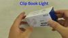 Mini lampă cu clemă pentru cărți Lampă de masă cu LED Protecția ochilor 3 culori Alimentată cu baterii Lampă de noapte cu USB Lampă de lectură portabilă de noptieră pentru studenți