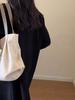 Shoulder Bag Women's Canvas Cute Large Capacity Handbag Women's College Style Commuter Mommy Bag