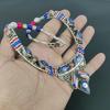 Lapis Lazuli, Coral 925 Sterling Silver Necklace Tibetan Silver Necklace Bohemian Antique Necklace Handmade Jewelry Nepali Necklace Gift For Wife
