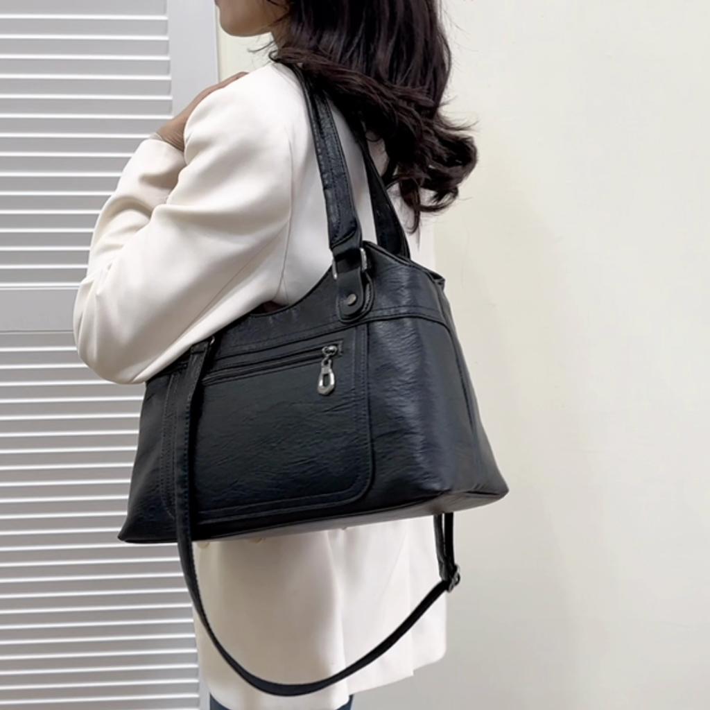 Luxury Handbags Women Bags Designer PU Leather Hand Bags Big Capacity Tote Bag for Women Vintage Top-handle Shoulder Bags