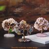 Feng Shui Crystal Money Tree Table Ornament With Multicolor Stones For Office Gift