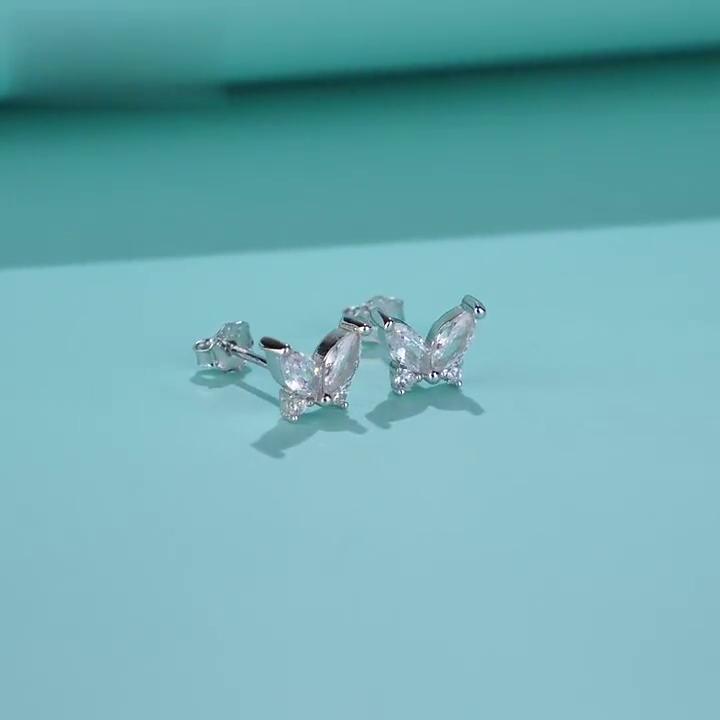 Tancise 925 Sterling Silver Zircon Earrings Drop Earrings For Women Wedding Party Gifts