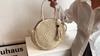 Yogodlns Summer Beach Bag Round Straw Bags for Women Rattan Shoulder Bag Travel Handmade Woven Large Capacity Handbag Female Shopper Tote