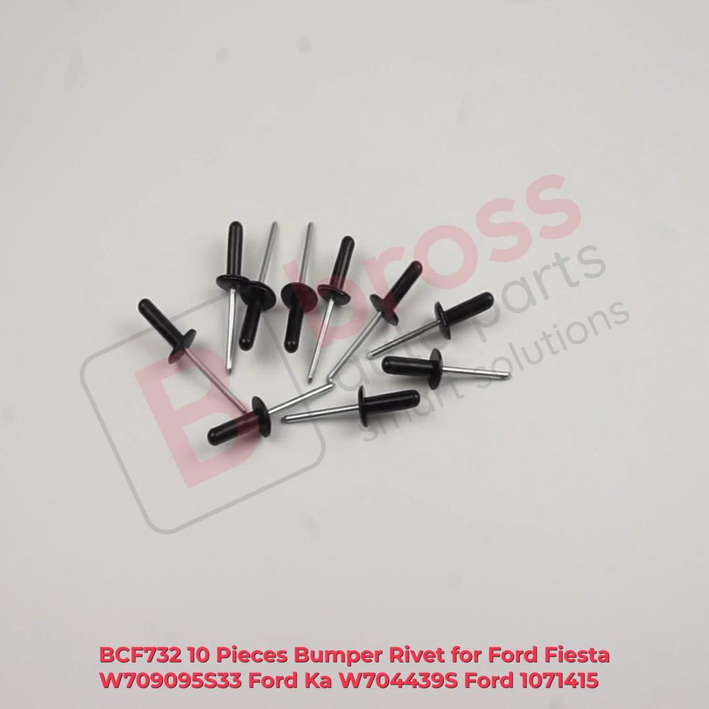 BCF732 Bumper Rivet for Ford Fiesta: W709095S33, Ford Ka; W704439S, Ford: 1071415