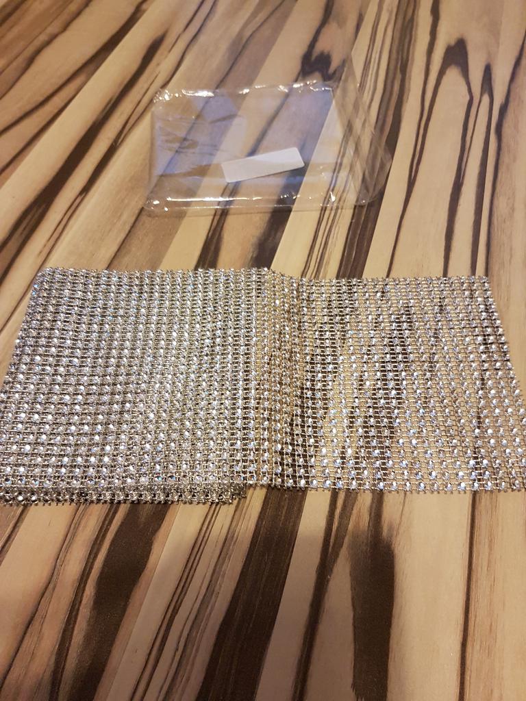 Fashion Silver Wedding Bridal Bouquet Wrap 1 rouleau Sparkle en résille Wrap ruban