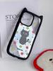 Brand New iPhone16 1514promax Transparent Cat Ear Phone Case Compatible and Suitable for 13/12/11 Apple Little Black Cat