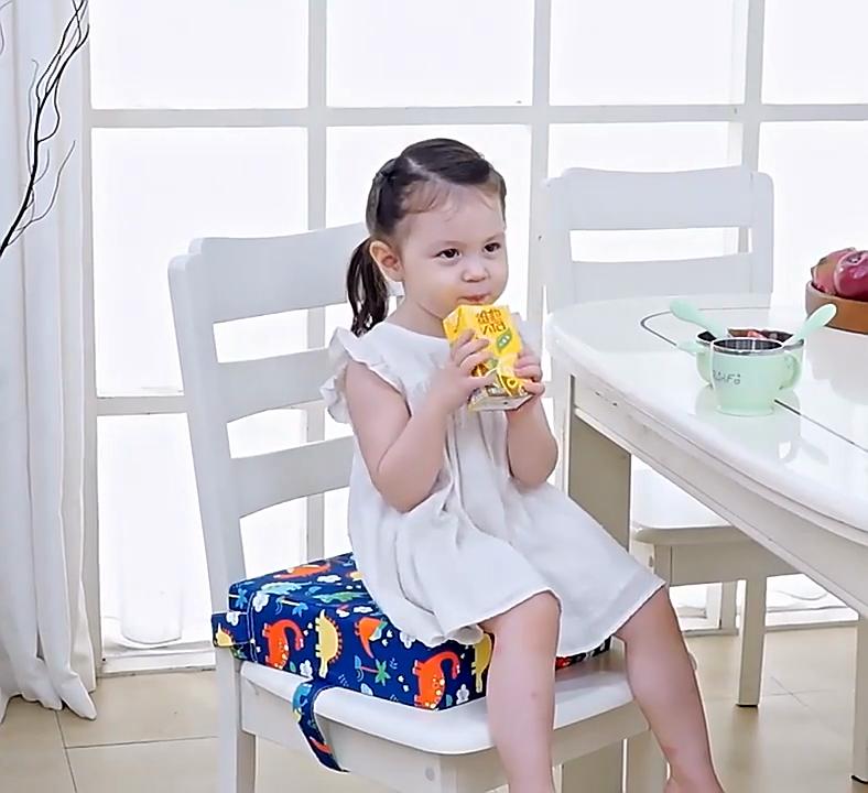 Waterproof and Anti-dirty Children's Dining Heightening Cushion Non-slip Baby Dining Chair Cushion Multi-purpose Outdoor Anti-dirty Cushion