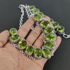 Amazing Peridot Gemstone Handmade 925 Sterling Silver Jewelry Neclace Bracelet Set, Antique Jewelry Set, Mother's Day Gift