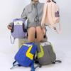 Unisex Backpack Color Block Nylon Backpack Outdoor Travel Bag