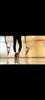 T-strap Latin Dance Shoes Women 7.5cm Leather Salsa Tango Ballroom Shoes Adult Soft Sole National Standard Dancing Shoes