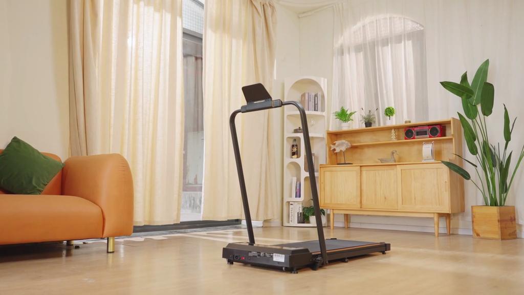 Formill FT51 Foldable Electric Treadmill for Home & Office Fitness 2.5HP Motor, 1-10km/h, 8 Shock Absorbers, Remote Control, LED Display Walking Pad