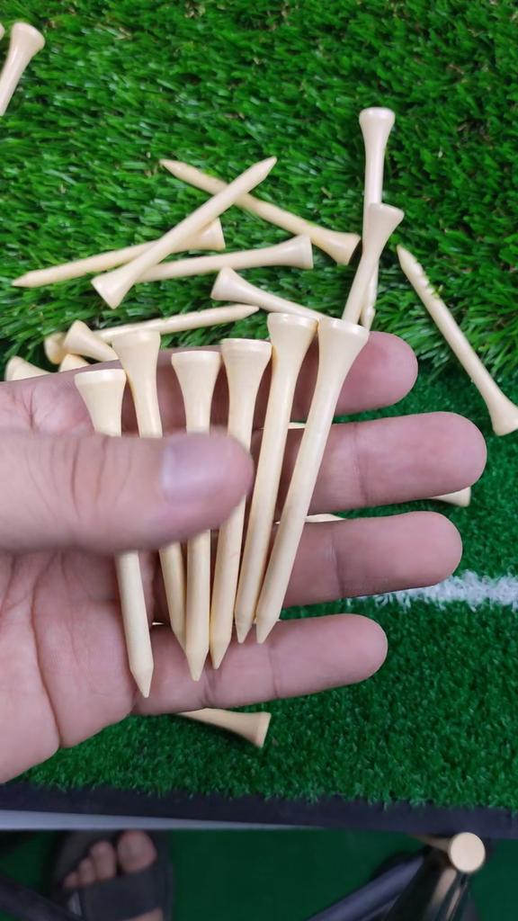 50/100/200Pcs Tees Golf Tees Bamboo Tee Golf Balls Holder 4 Sizes 42mm,54mm,70mm,83mmAvailable Stronger Than Wood Tees Drop Ship