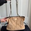 Lingge Chain Bag Vintage Bucket Bag Women's Stitching Shoulder Bag Commuter Crossbody Bag