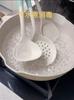 Cooking Silicone Strainer Food Non-Stick Heat-Resistant Colander Spoon Skimmer Strainer Cooking Kitchen Tools