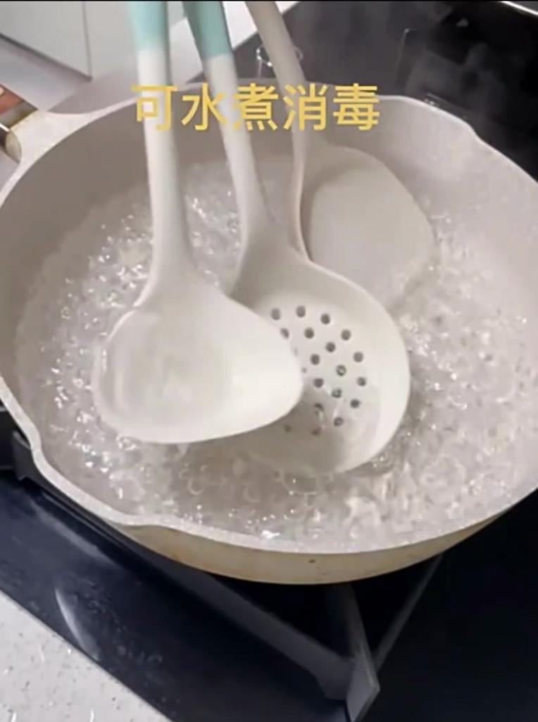 Cooking Silicone Strainer Food Non-Stick Heat-Resistant Colander Spoon Skimmer Strainer Cooking Kitchen Tools