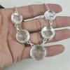 Amazing White Topaz Gemstone Handmade 925 Sterling Silver Necklace, White Topaz Silver Necklace For Wife, Unisex Necklace Birthday Gift