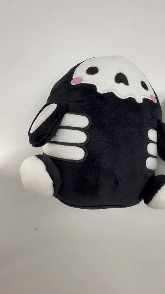 Kreepy Kuties Bony Plush Toy Cute Skeleton Ghost Stuffed Doll Soft Horror Character Plushie Halloween Decor Ornament Birthday Gift For Fans Collection