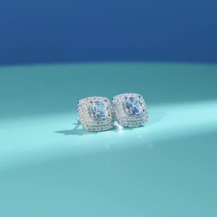 Tancise 925 Sterling Silver Zircon Earrings Drop Earrings For Women Wedding Party Gifts