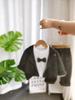 Boys' Long Sleeved 3-piece Set, Children's Striped Suit Set, Boys' Fashionable and Handsome Clothes