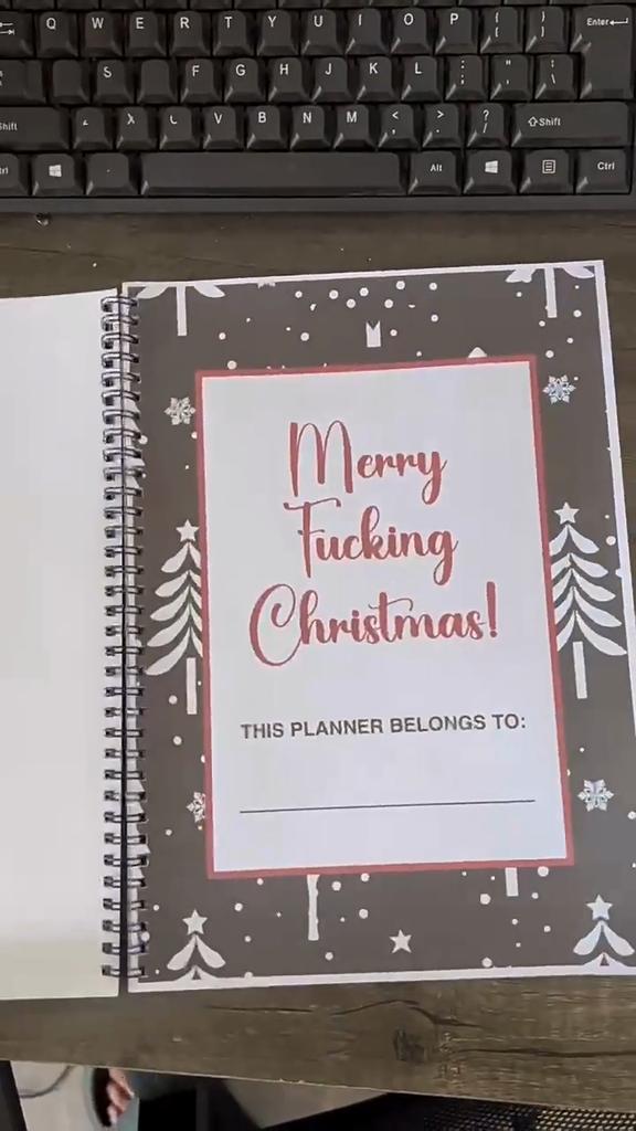 Christmas Planner Notebook-Holiday To-Do List&Gift Organizer, Festive Journal for Party Planning&Shopping Checklist