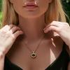 Tiger's Eye Stone Necklace Female, Premium Sweater Chain Maillard Style Collarbone Chain, Amber Necklace