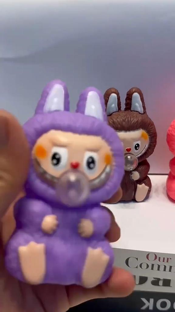 LABUBU Stres Topu Baloncuk Çıkarma Fidget Oyuncak Sıkılabilir Oyuncak