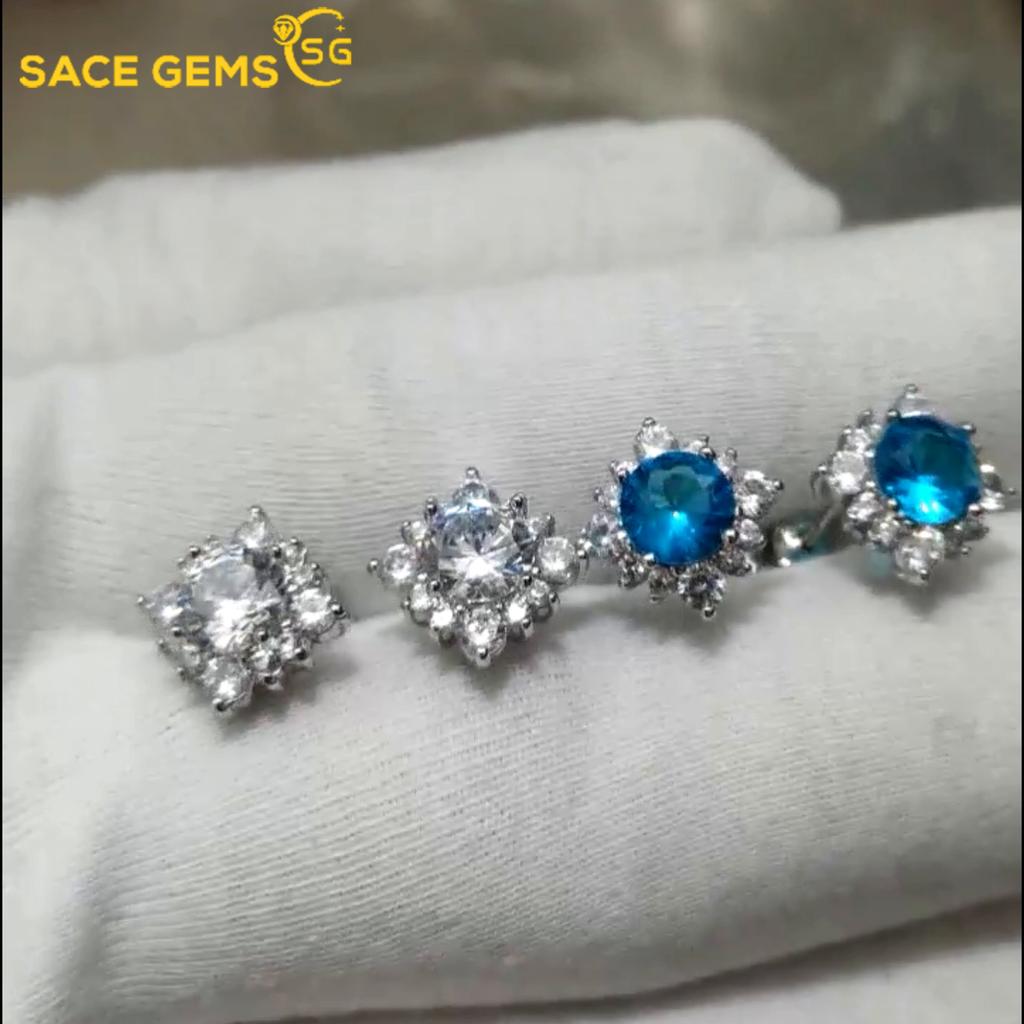 Sace Gems Классические серьги из медного сплава с цирконом, женские ювелирные изделия, свадебный подарок для вечеринки