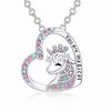 Collier pour enfants, décoration de cou de personnalité en forme de cœur