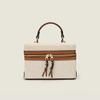 2025 Fashion Small Women Shoulder Bags Branded Style Crossbody Bag Two-way Zip Handbag Two-tone Boxy Cosmetic Bag Makeup Pouch