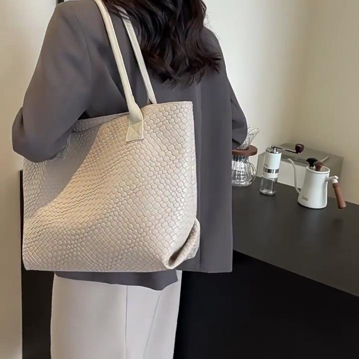 Yogodlns Crocodile Pattern Tote Bag With Large Capacity, Business Casual Portable Women's Shoulder Bag For Teen Girls Women