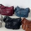Women's Shoulder Bag PU Large Capacity Multifunctional Messenger Bag Vintage Mother Bag