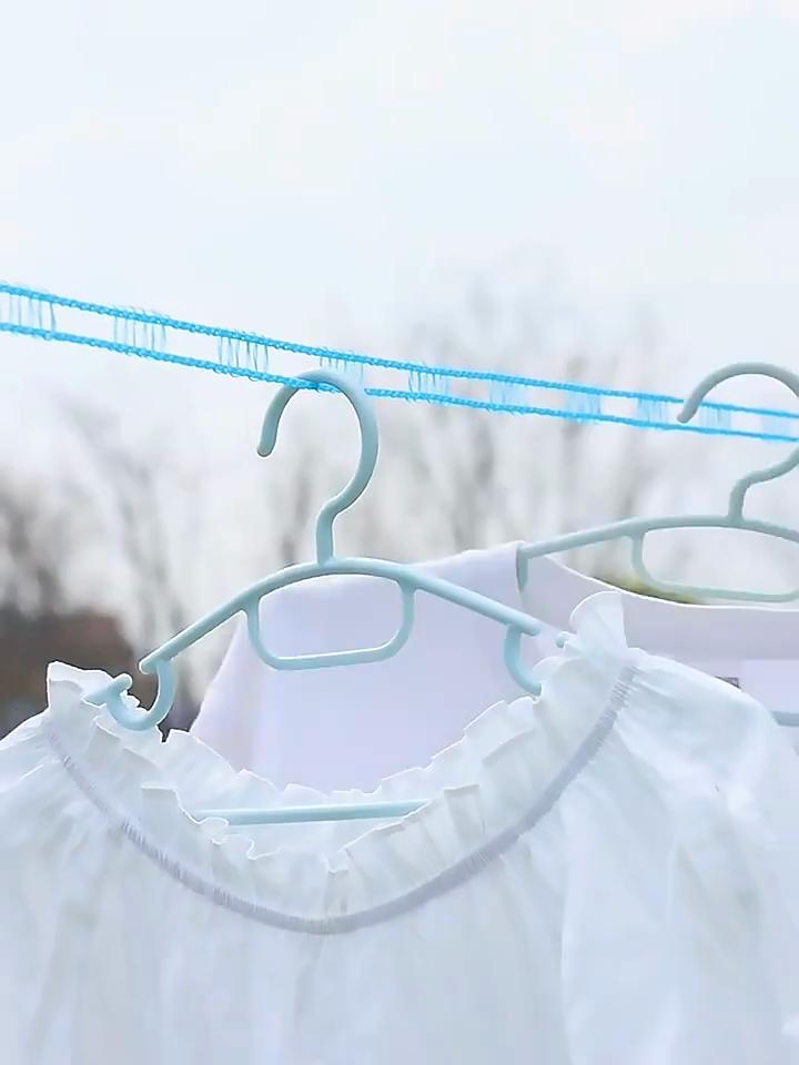 Portable Clothesline Upgraded Thickened Anti-slip Windproof Drying Rope Drying Clothes Hanging Rope Outdoor Camping Accessories