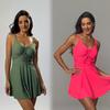 Women’s Sporty One-Piece Skirted Swimsuit, Quick-Dry Swimwear for Beach, Pool and Hot Springs