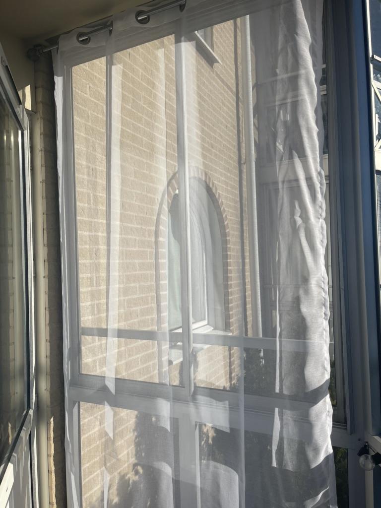 Tende Da Esterno Trasparenti HolidayIdeas In Voile Impermeabile: 4 Pannelli 137x213 Cm, Colore Lino, Per Veranda, Gazebo, Pergolato, Filtrano La Luce - 2