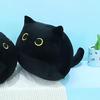 Adorable Black Cat Shaped Plush Toy Soft Stuffed Doll For Cozy Comfort And Play