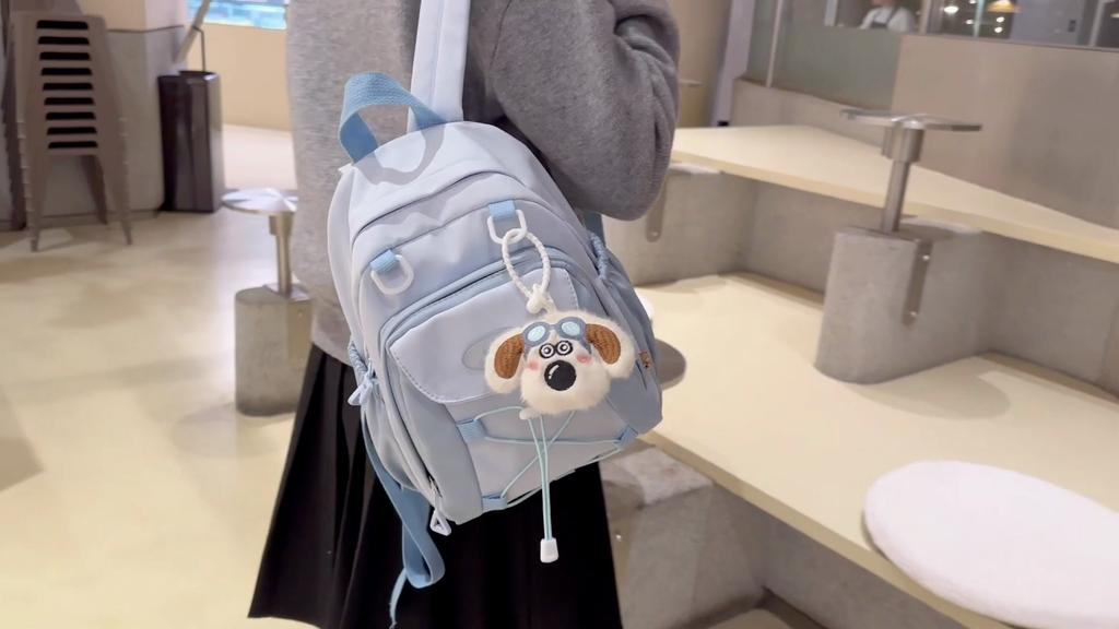 Colored Middle School Student Schoolbag Women's Campus Backpack Large Capacity Travel Backpack