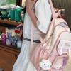 Color Block Student Schoolbag Women's Large Capacity Backpack