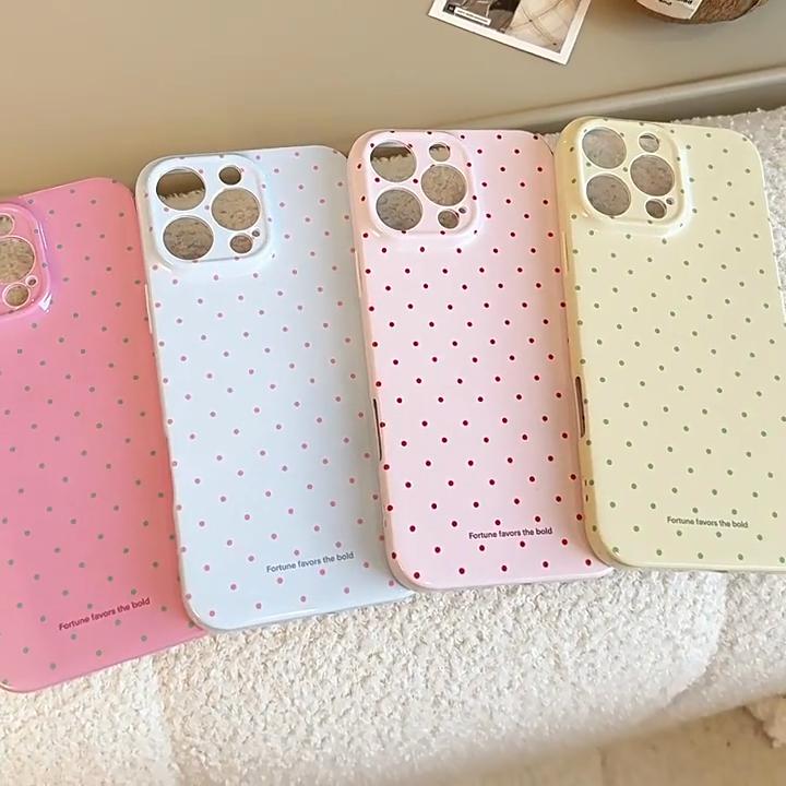 Dopamine-enhancing Small Dot IPhone 17 Pro Max Phone Case, Apple 16 Film, 15 Soft Case, 14 Korean Style