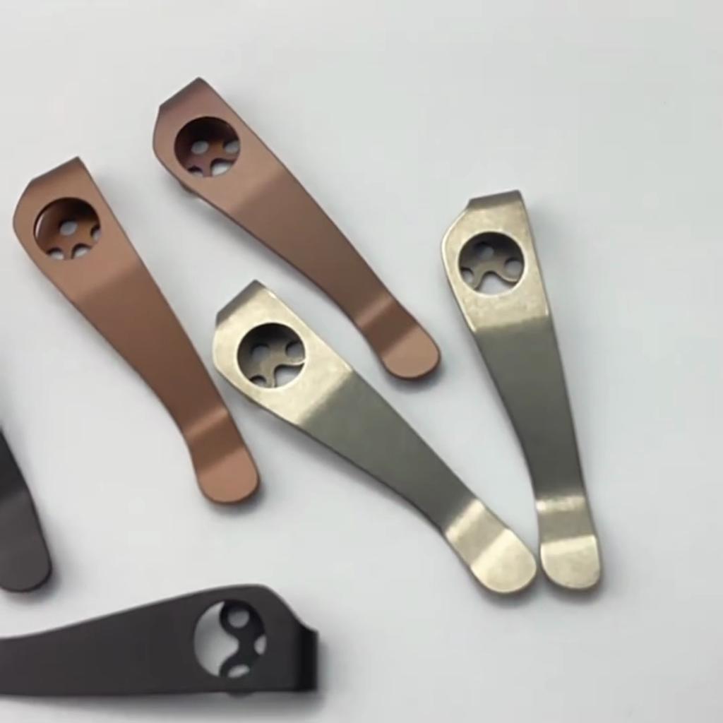 C10 Titanium Clip Camping Pocket Clamp Deep Carry G10 Police Back Clip For Paramilitary 2 C81 Folding Tool Parts
